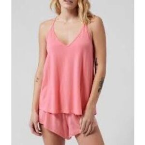 ATHLETA Women’s Pink Nighttime Bliss Sleep Cami Size Medium Style #981342